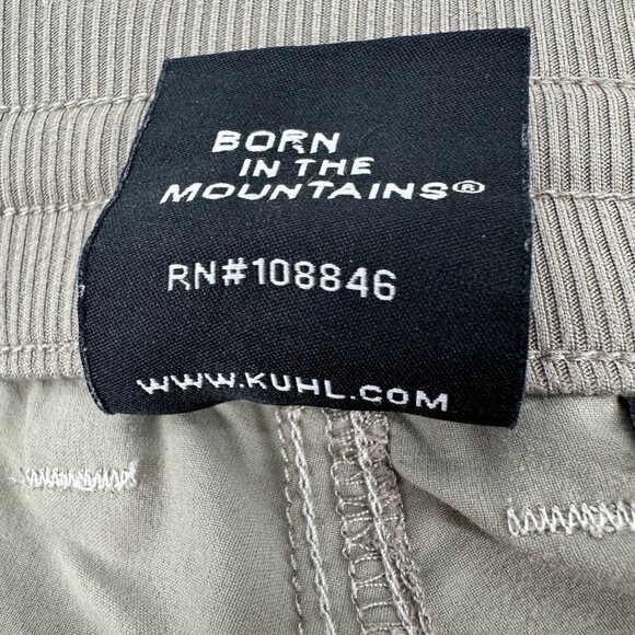 Kuhl Womens Beige Nylon Pull Convert Leg Ribbed Comfort Waist Outdoor Pants 6 - Picture 9 of 10
